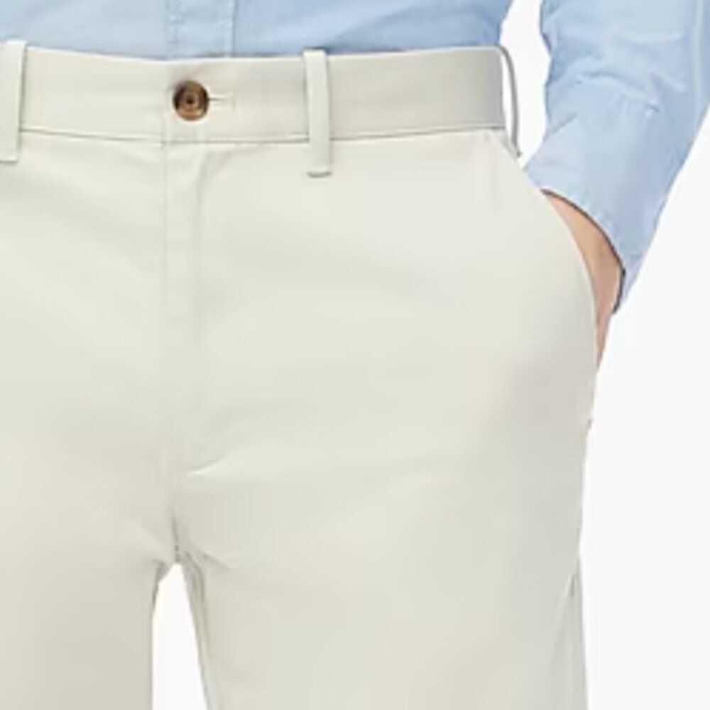 J. Crew factory Straight-fit flex chino pant in Stone NWT size 38/32 - Picture 2 of 14